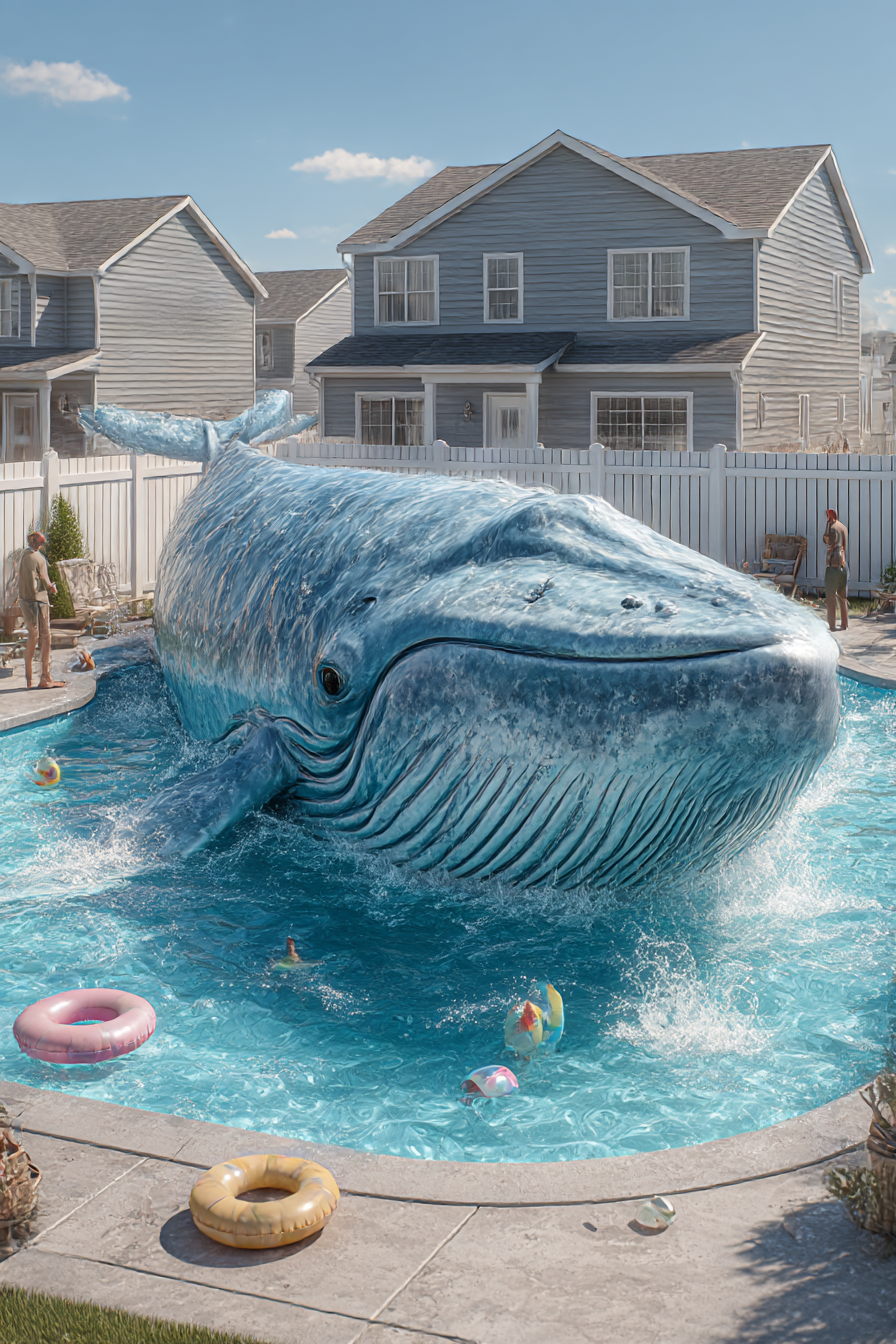 Whale in a Pool