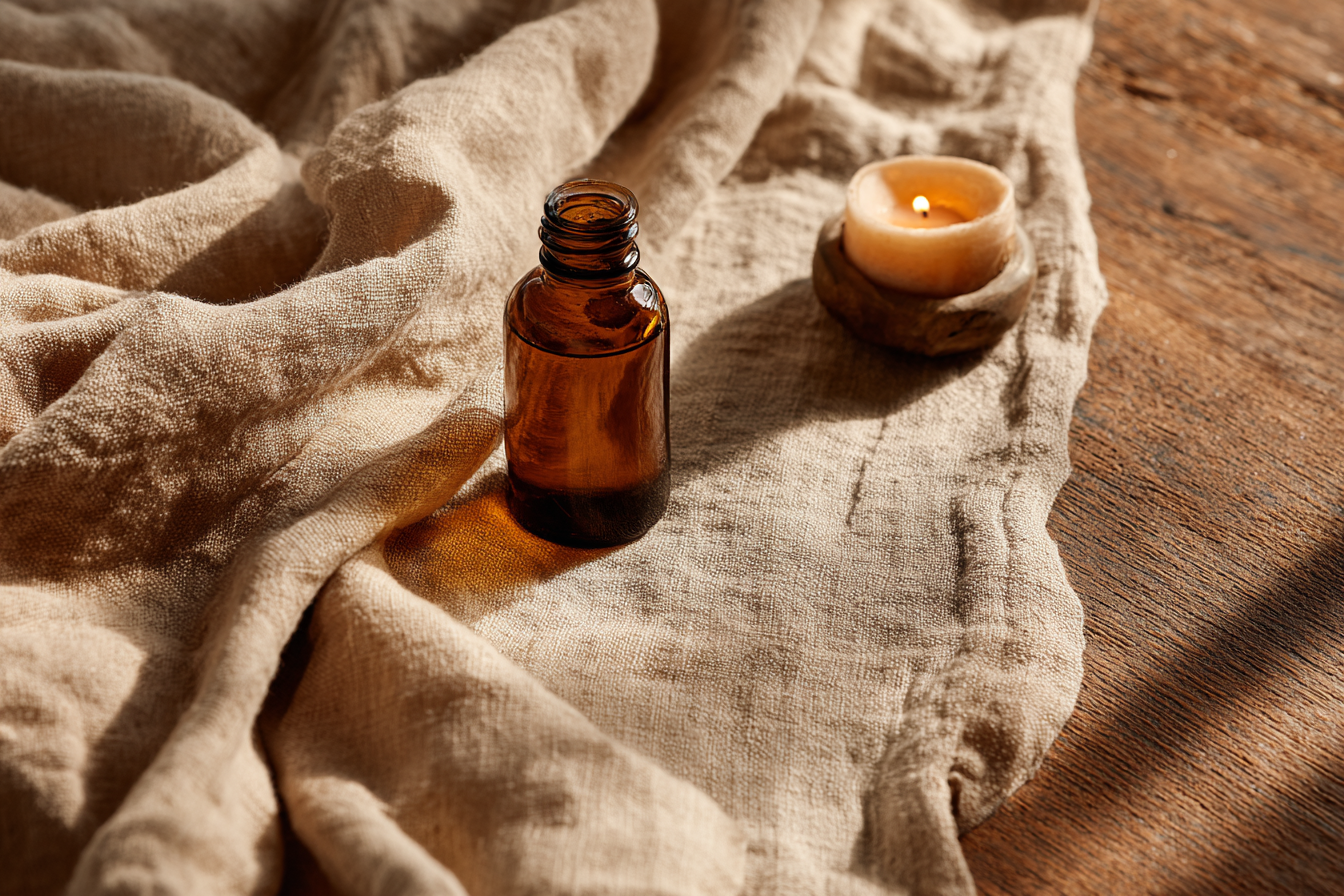 With essential oils